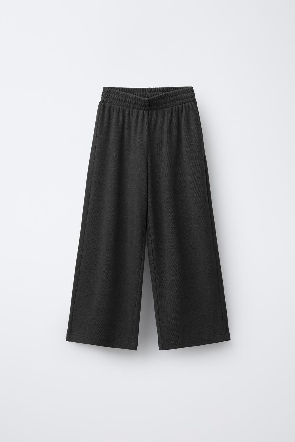 БРЮКИ WIDE LEG ИЗ МЯГКОЙ ТКАНИ