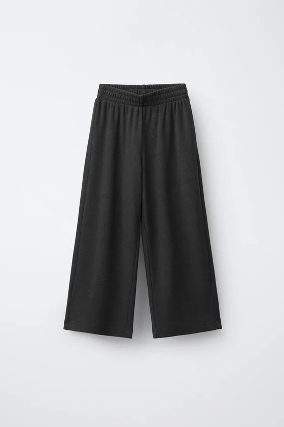 БРЮКИ WIDE LEG ИЗ МЯГКОЙ ТКАНИ