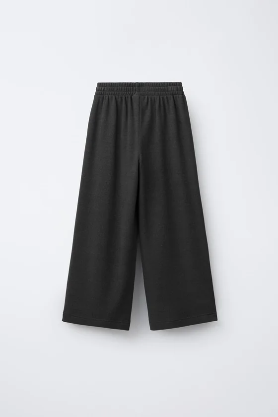 БРЮКИ WIDE LEG ИЗ МЯГКОЙ ТКАНИ