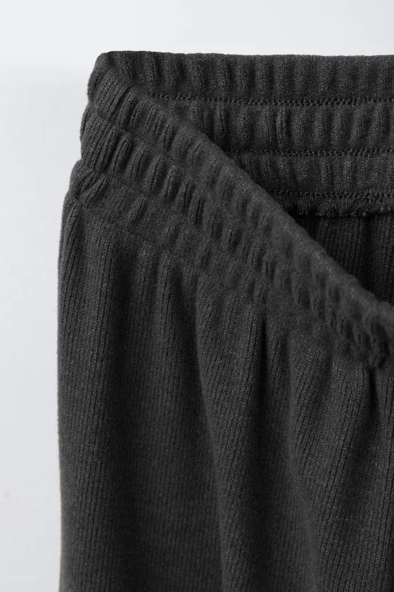 БРЮКИ WIDE LEG ИЗ МЯГКОЙ ТКАНИ