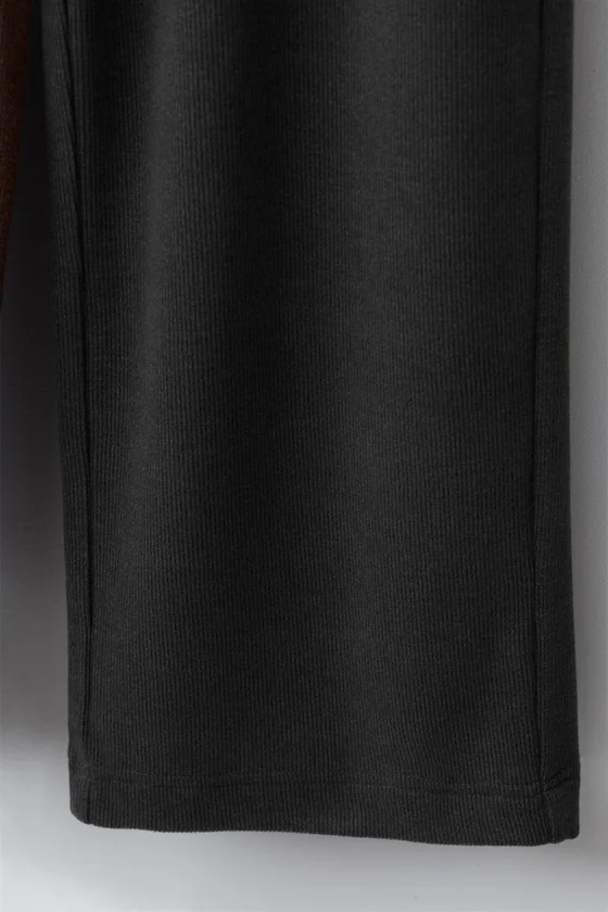 БРЮКИ WIDE LEG ИЗ МЯГКОЙ ТКАНИ