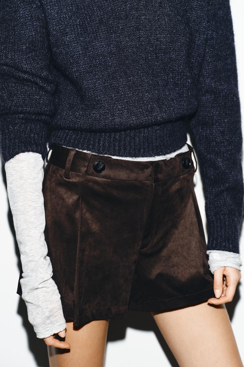 ШОРТЫ СО СКЛАДКАМИ И ПУГОВИЦАМИ