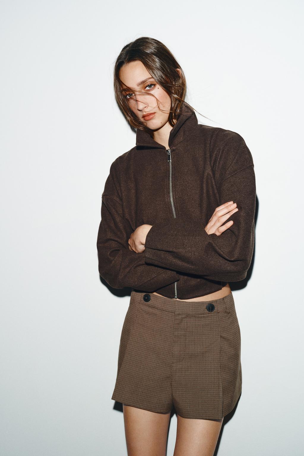 ШОРТЫ СО СКЛАДКАМИ И ПУГОВИЦАМИ