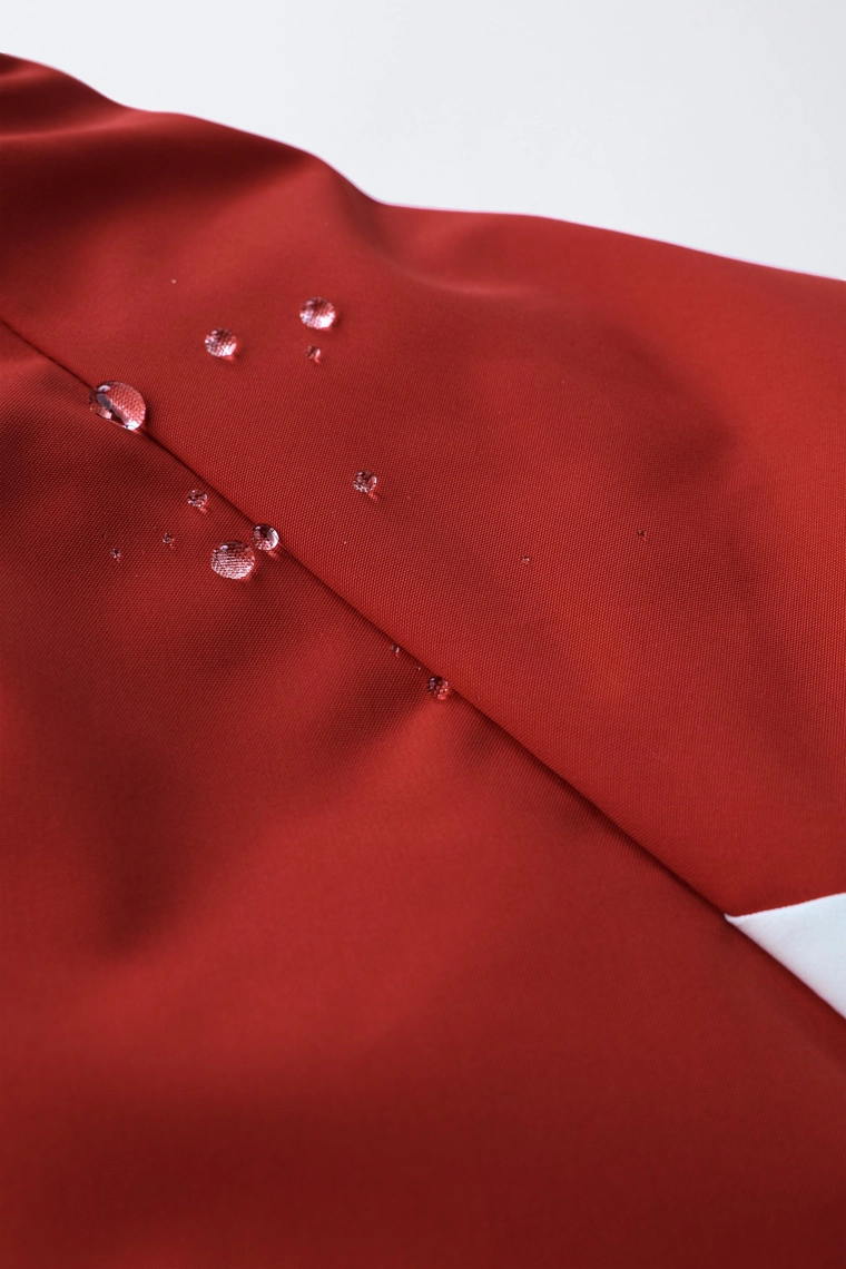 Комбинезон-пуховик с цветными блоками, защищающий от воды и ветра