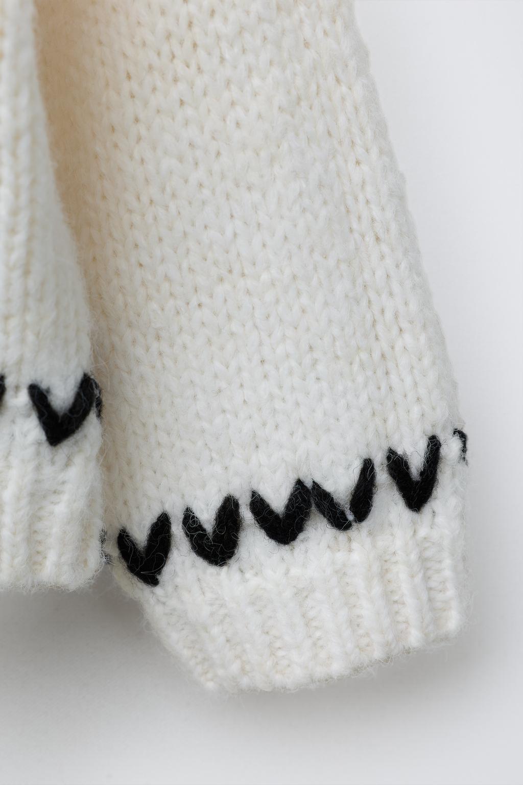 ДЖЕМПЕР ВЯЗАНЫЙ С ОКАНТОВКОЙ