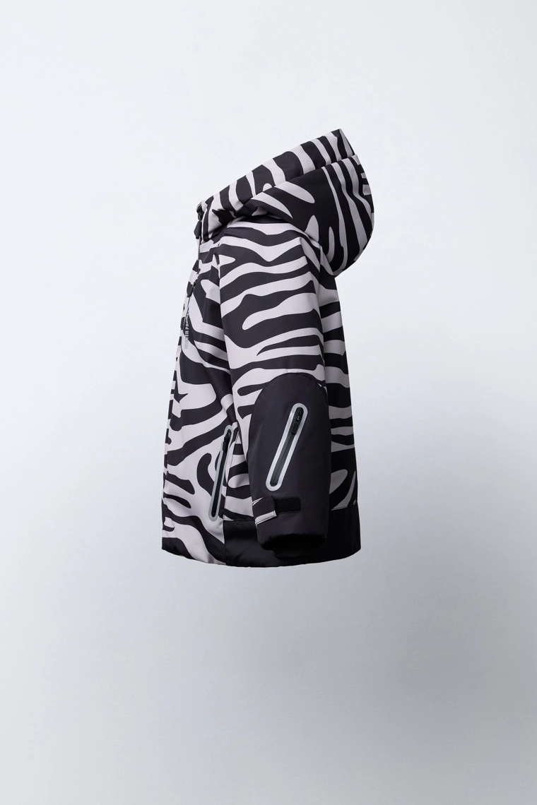 Куртка с зебровым принтом, водонепроницаемая и ветрозащитная