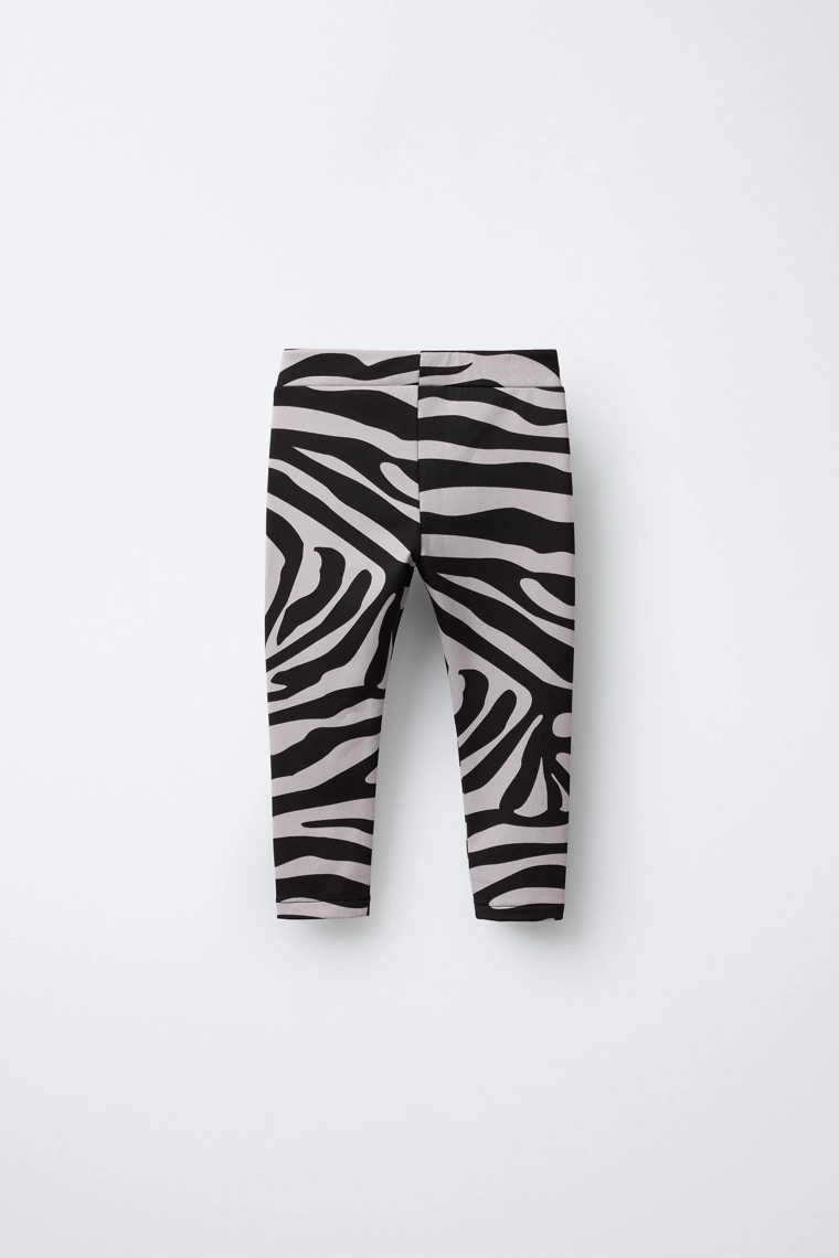 Леггинсы воздухообменные в полоску зебры