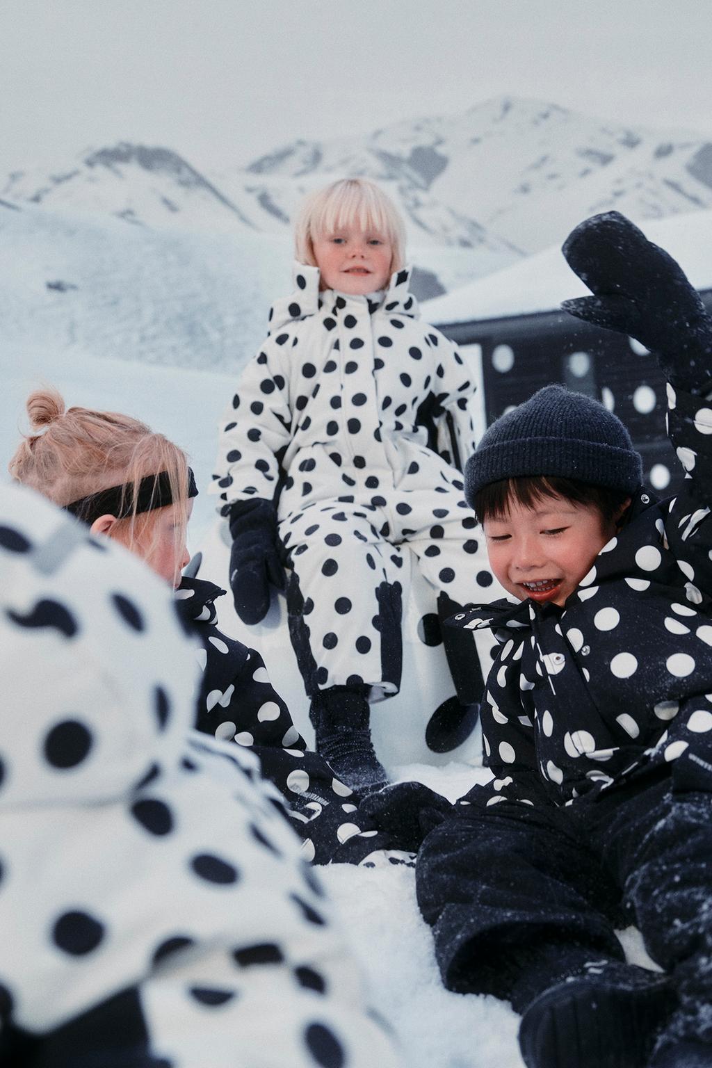 ГОРНОЛЫЖНЫЙ КОМБИНЕЗОН WATER RESISTANT И WINDPROOF В ГОРОШЕК