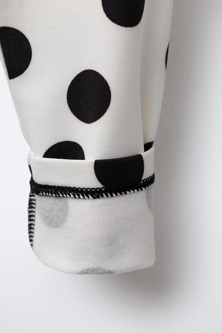 Леггинсы с принтом в горошек из дышащей ткани