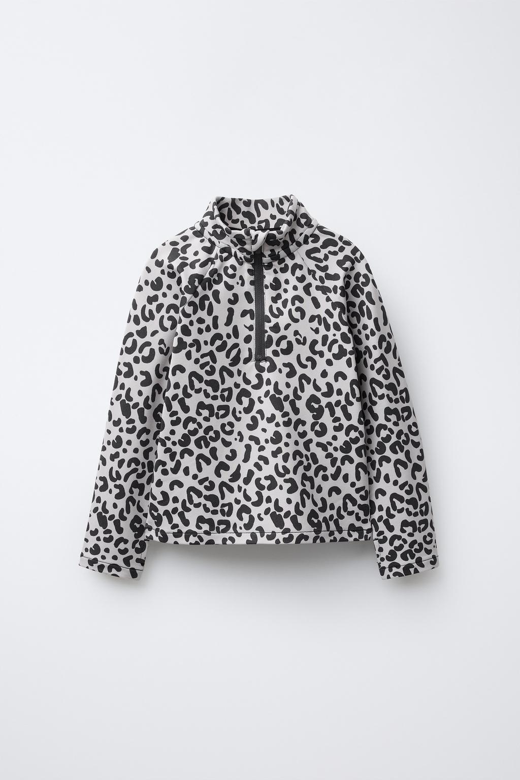 ТЕРМОФУТБОЛКА С ДЫШАЩЕЙ ТКАНЬЮ И АНИМАЛИСТИЧЕСКИМ ПРИНТОМ