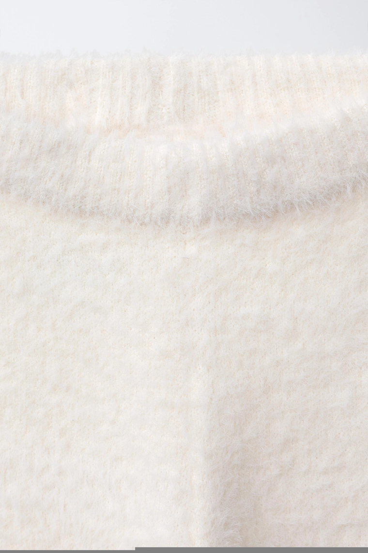 Леггинсы из искусственного меха