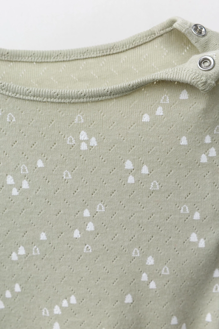 Комплект боди и леггинсов с принтом деревьев