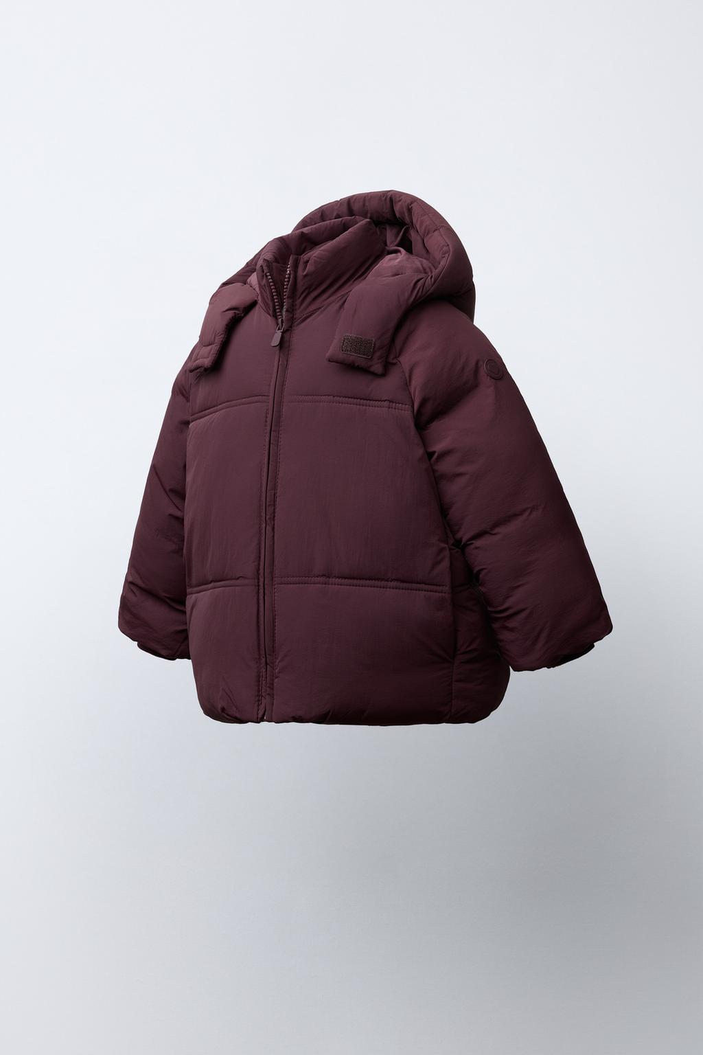 СТЕГАНОЕ ПАЛЬТО С КАПЮШОНОМ WATER REPELLENT