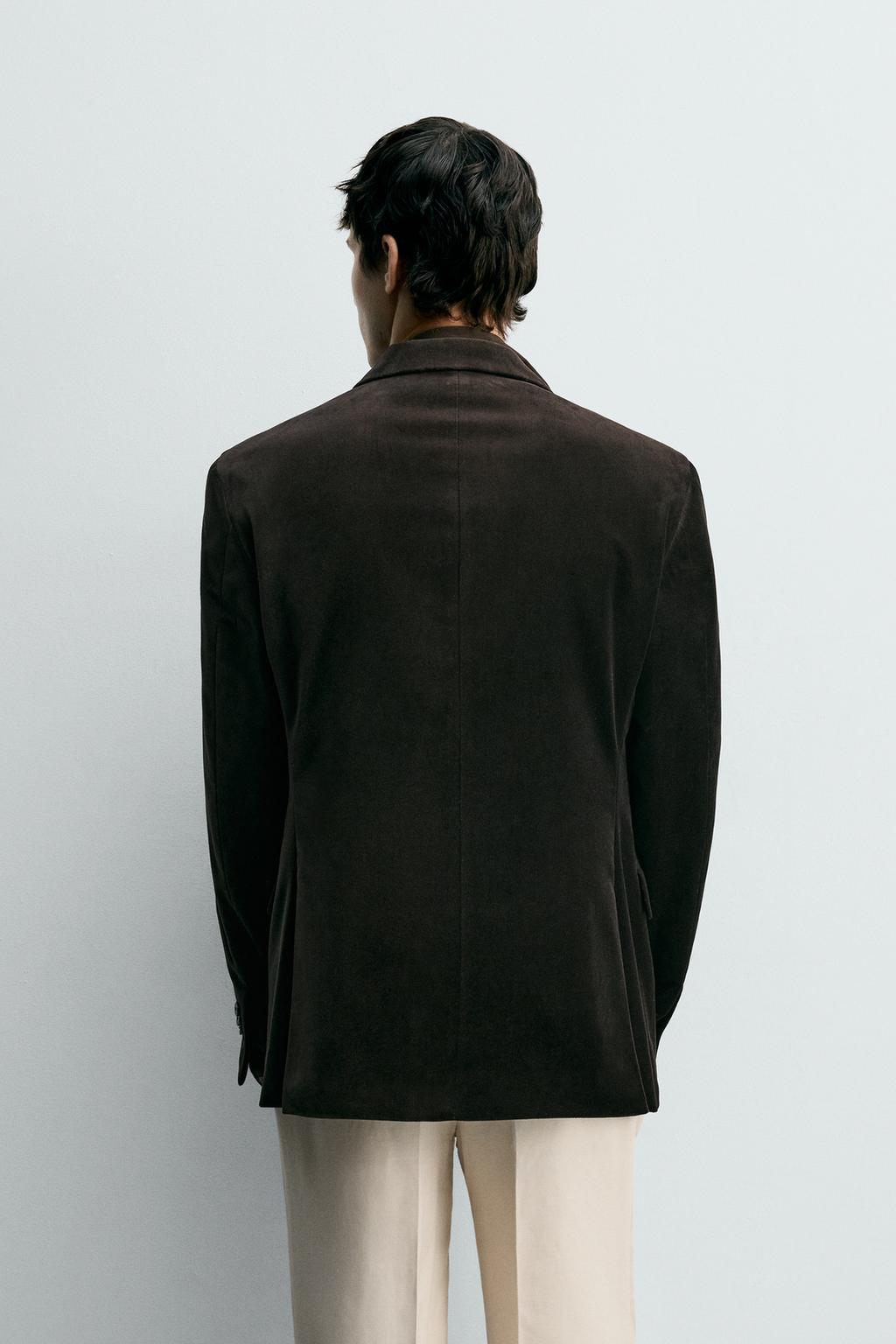 БАРХАТНЫЙ БЛЕЙЗЕР REGULAR FIT