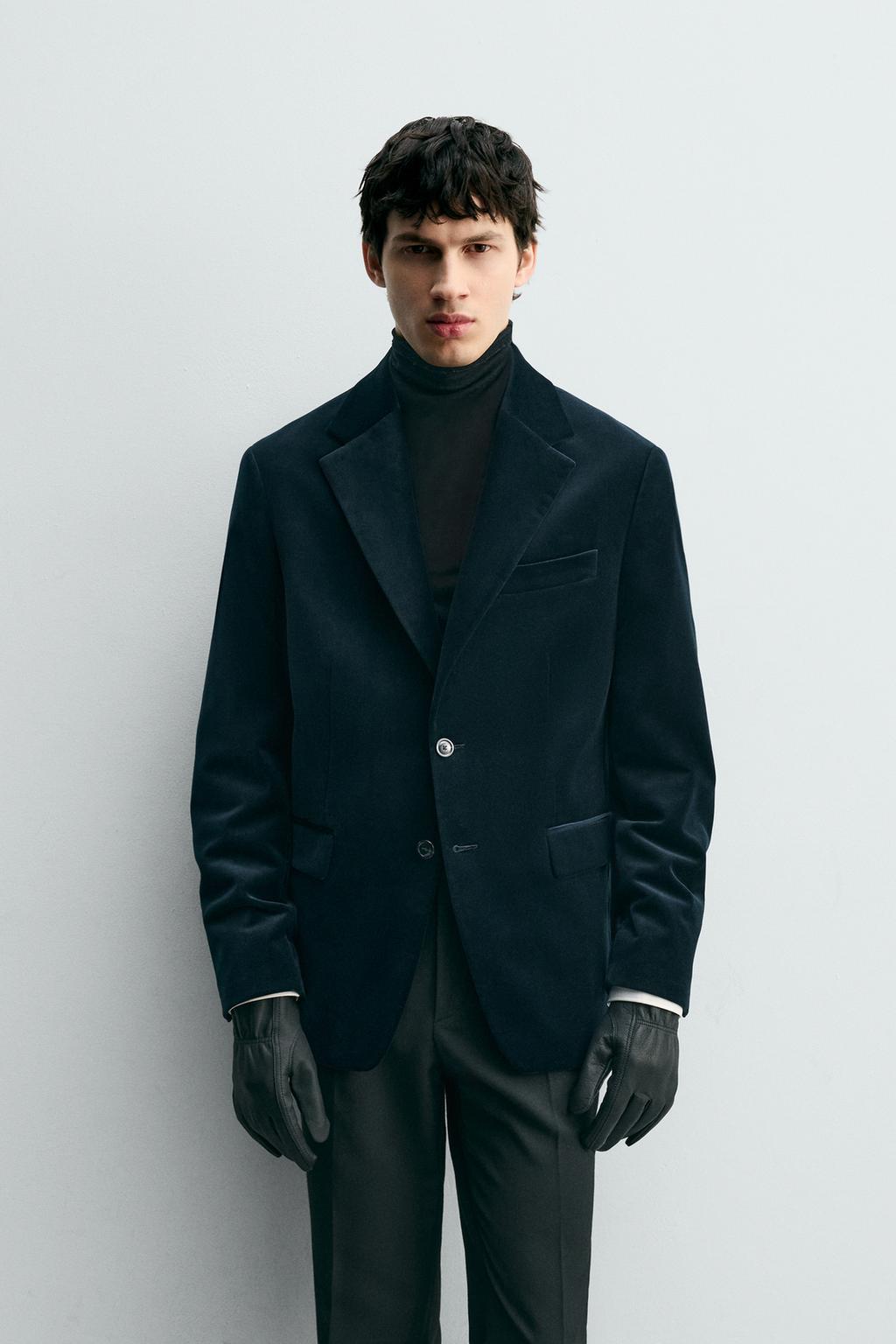 БАРХАТНЫЙ БЛЕЙЗЕР REGULAR FIT