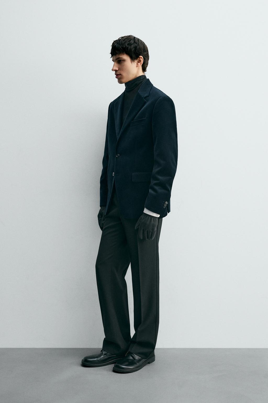 БАРХАТНЫЙ БЛЕЙЗЕР REGULAR FIT