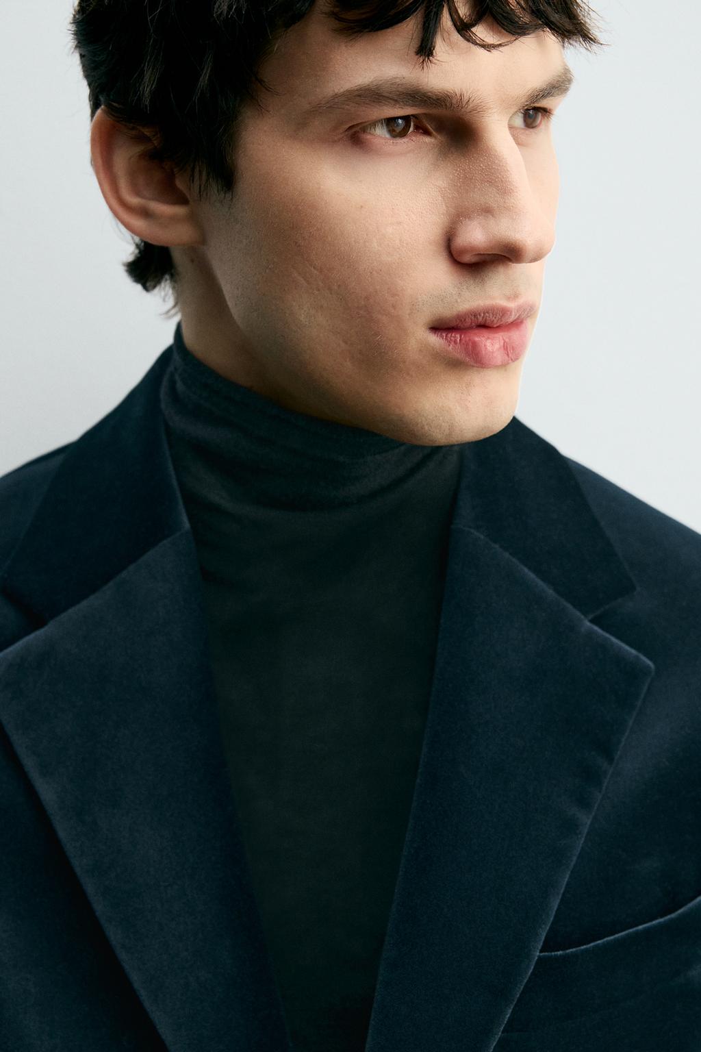 БАРХАТНЫЙ БЛЕЙЗЕР REGULAR FIT