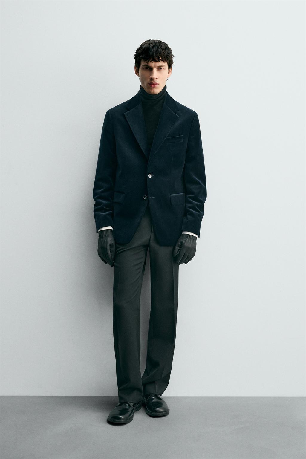 БАРХАТНЫЙ БЛЕЙЗЕР REGULAR FIT