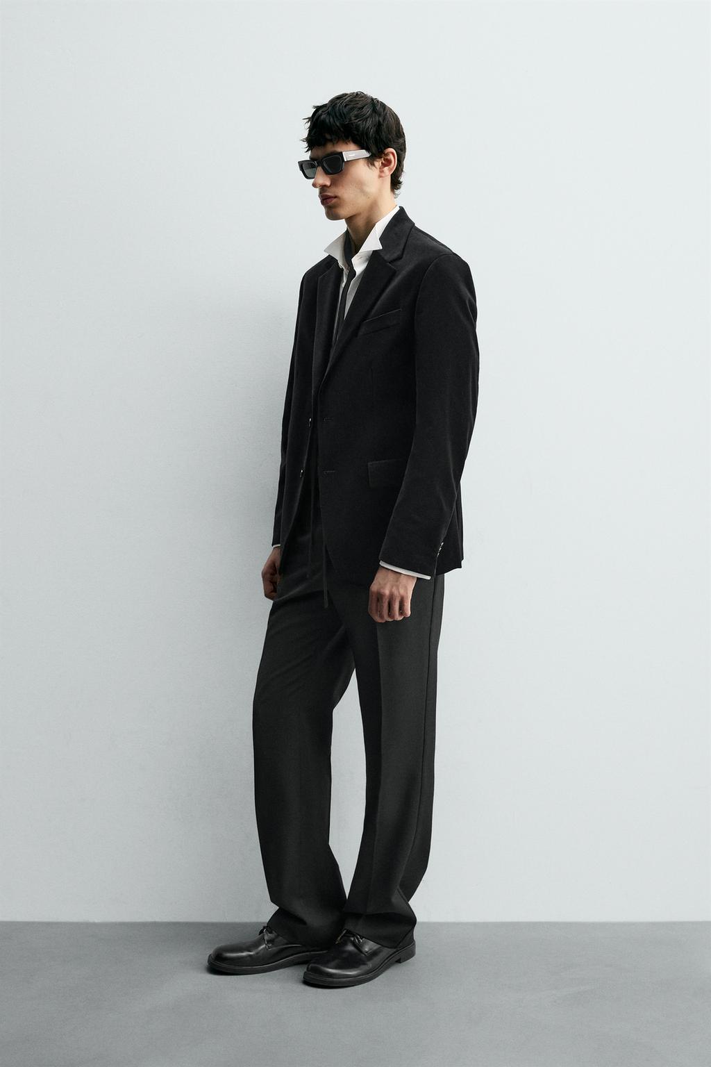 БАРХАТНЫЙ БЛЕЙЗЕР REGULAR FIT