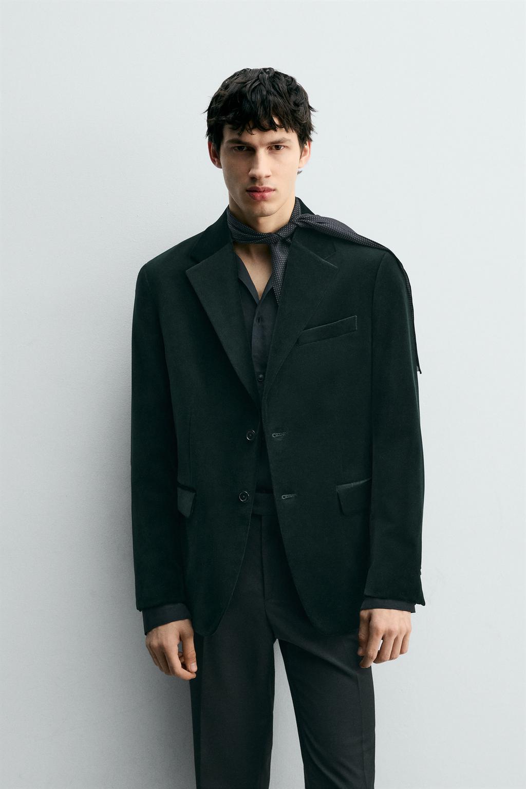 БАРХАТНЫЙ БЛЕЙЗЕР REGULAR FIT