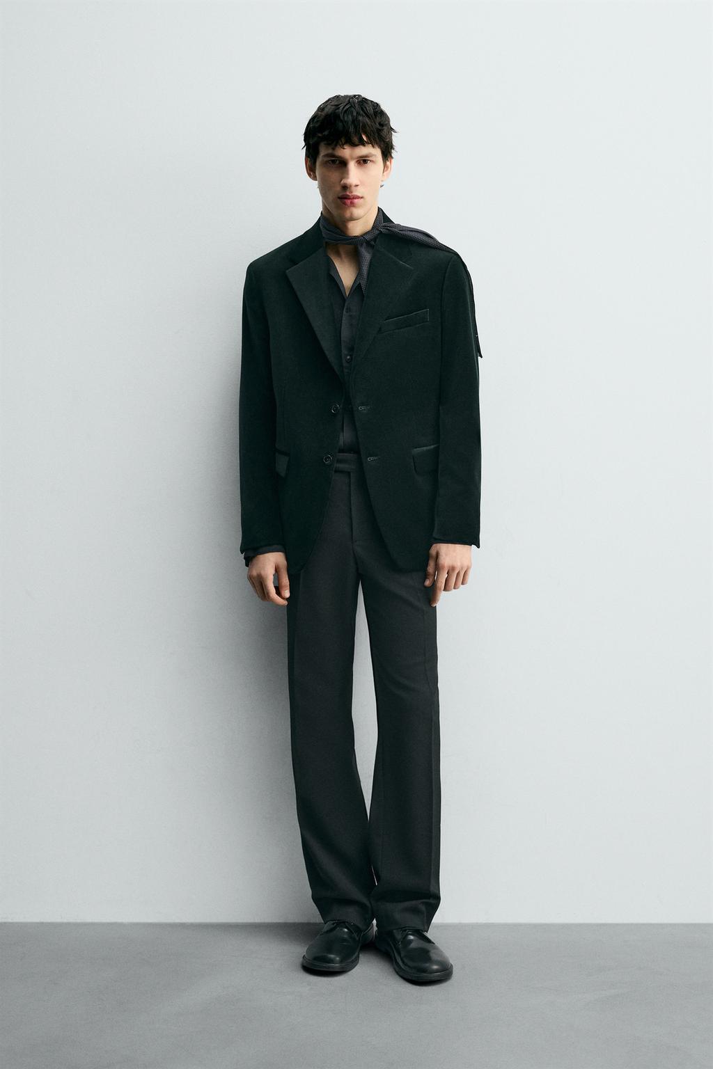 БАРХАТНЫЙ БЛЕЙЗЕР REGULAR FIT