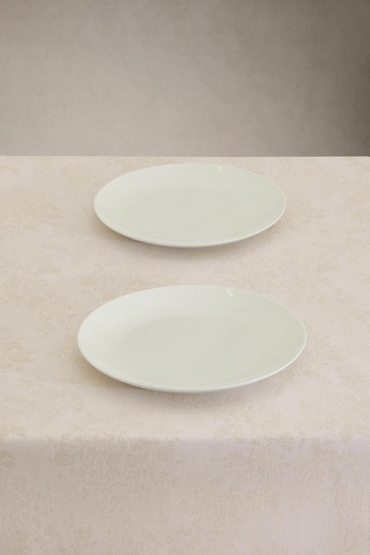 Столовое полотенце с новогодним цветочным узором из хлопка в золоченом обрамлении