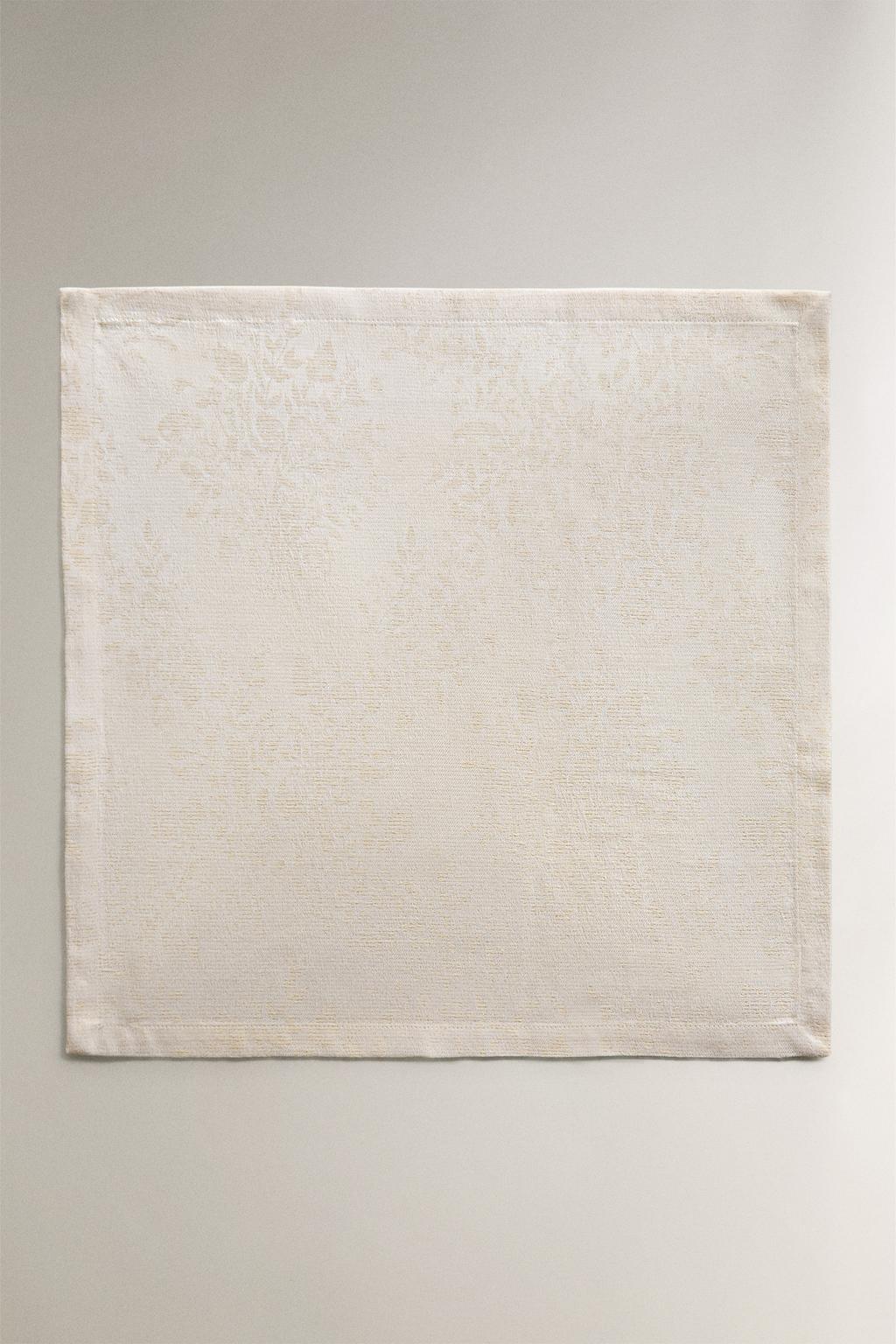 Набор из рамочных хлопковых рождественских салфеток с цветочным узором (набор из 2)