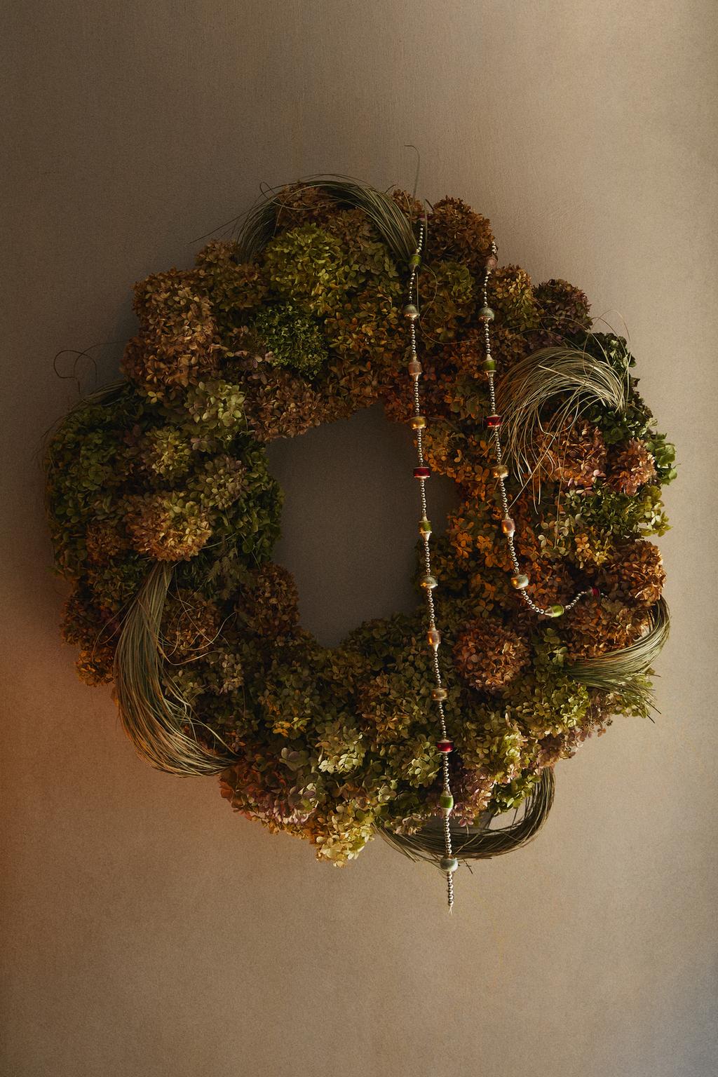 Гирлянда ретро-шаров на рождество