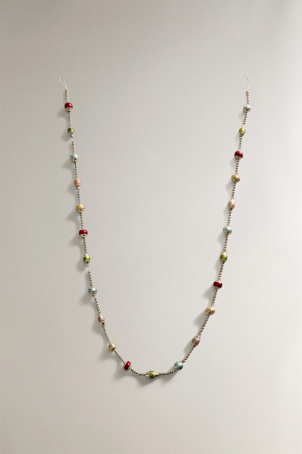 Гирлянда ретро-шаров на рождество