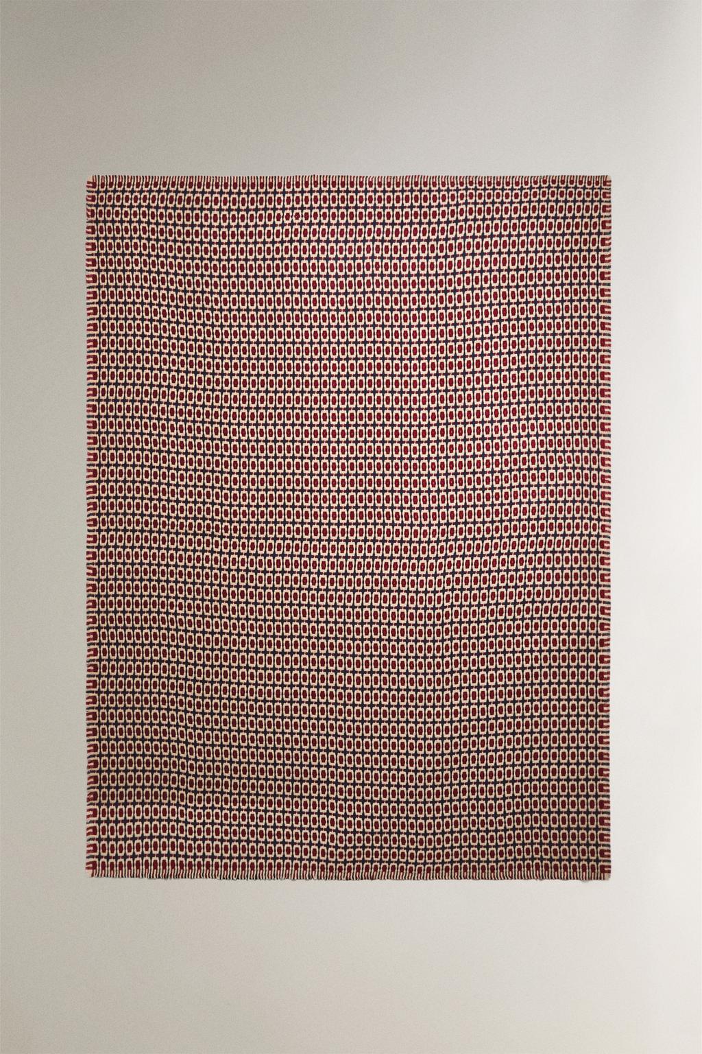 Плед для рождества из вязаного кружева