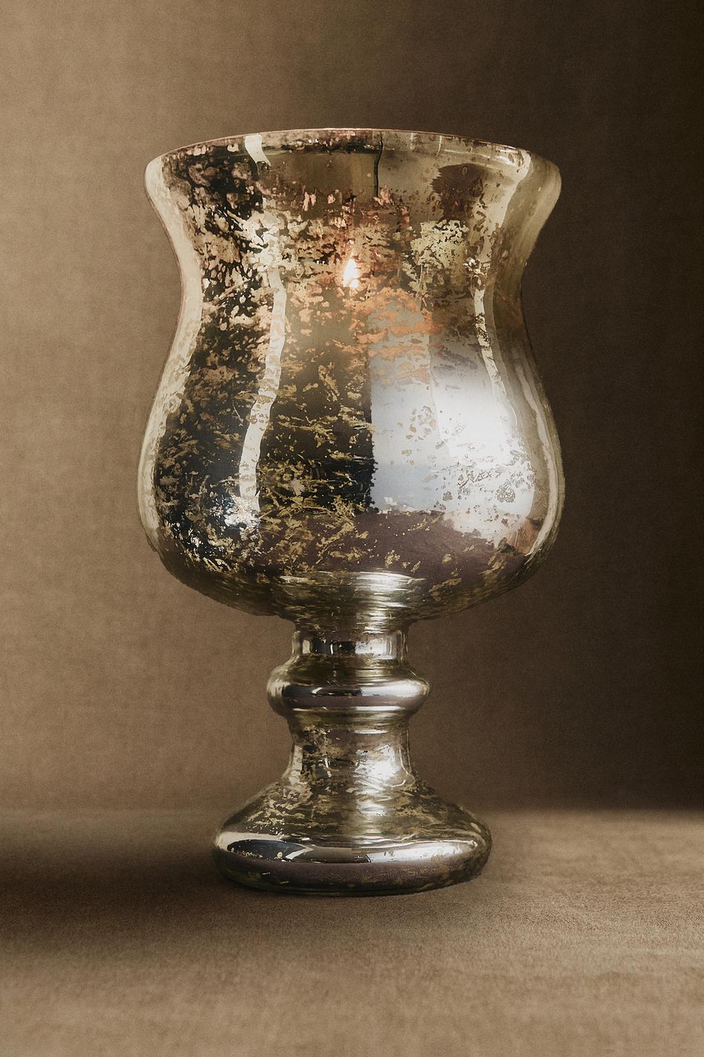 Подсвечник для чая christmas wine glass tealight holder