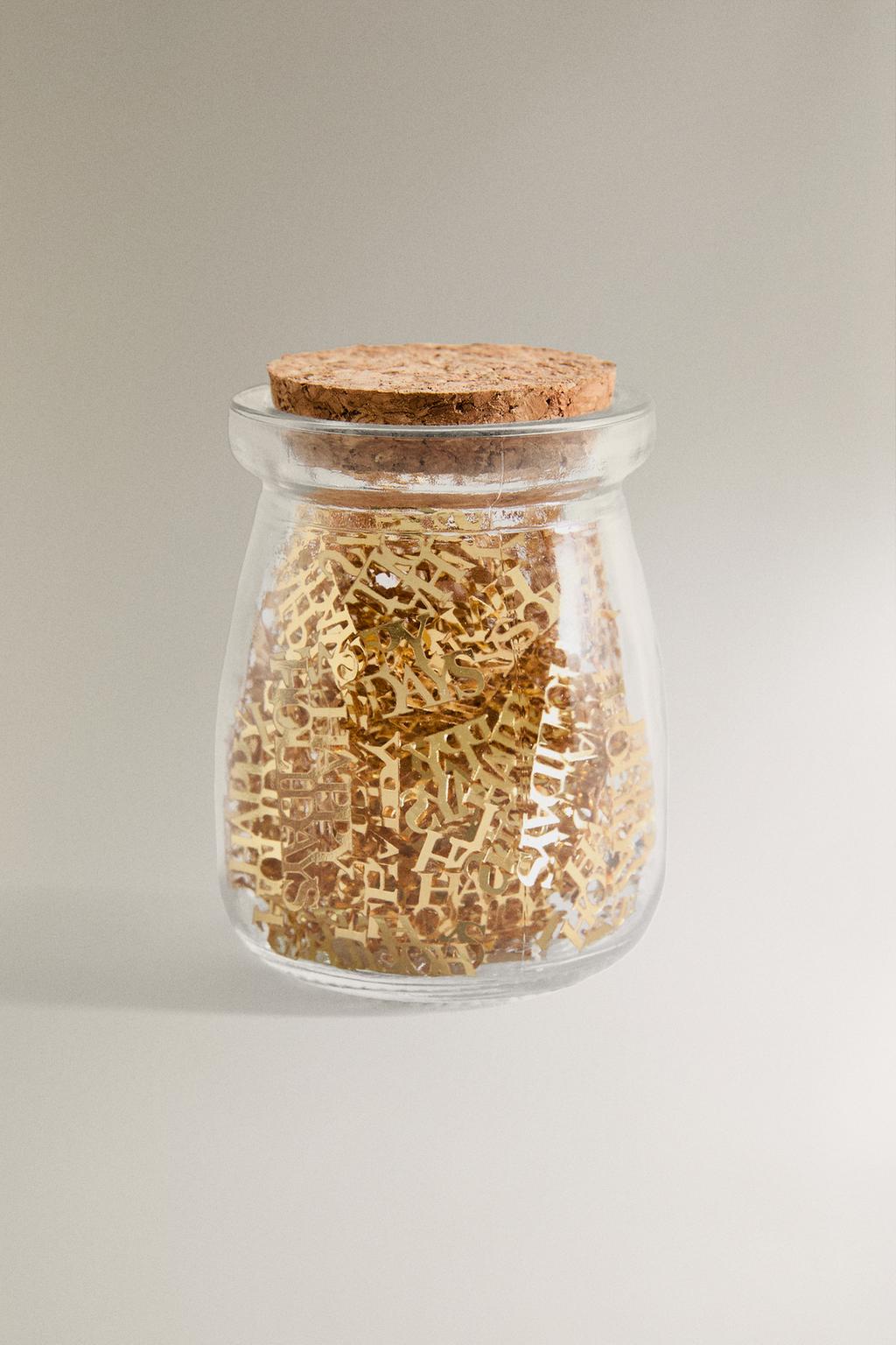 Блестящая рождественская конфетти в форме снежинок