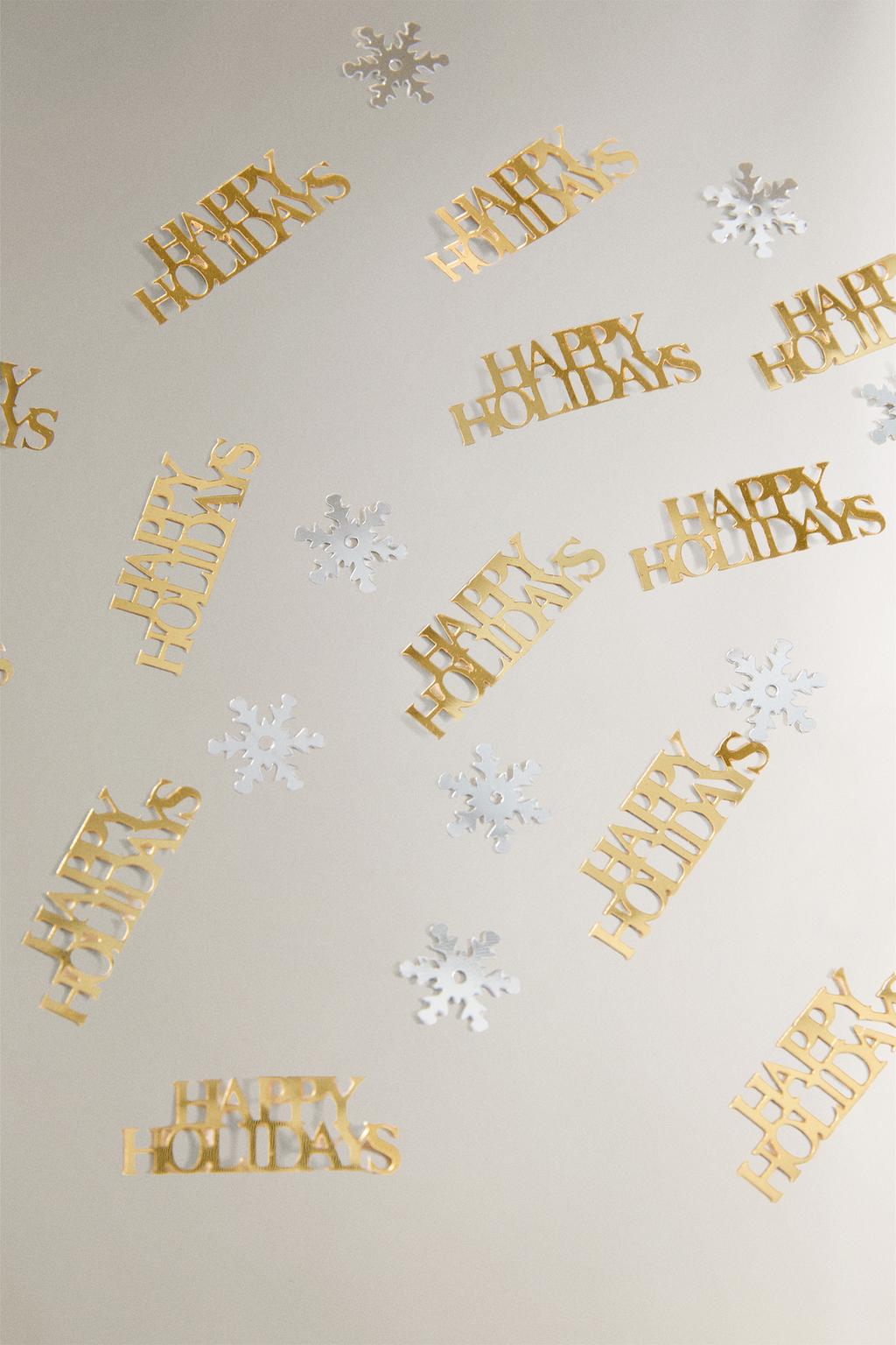 Блестящая рождественская конфетти в форме снежинок