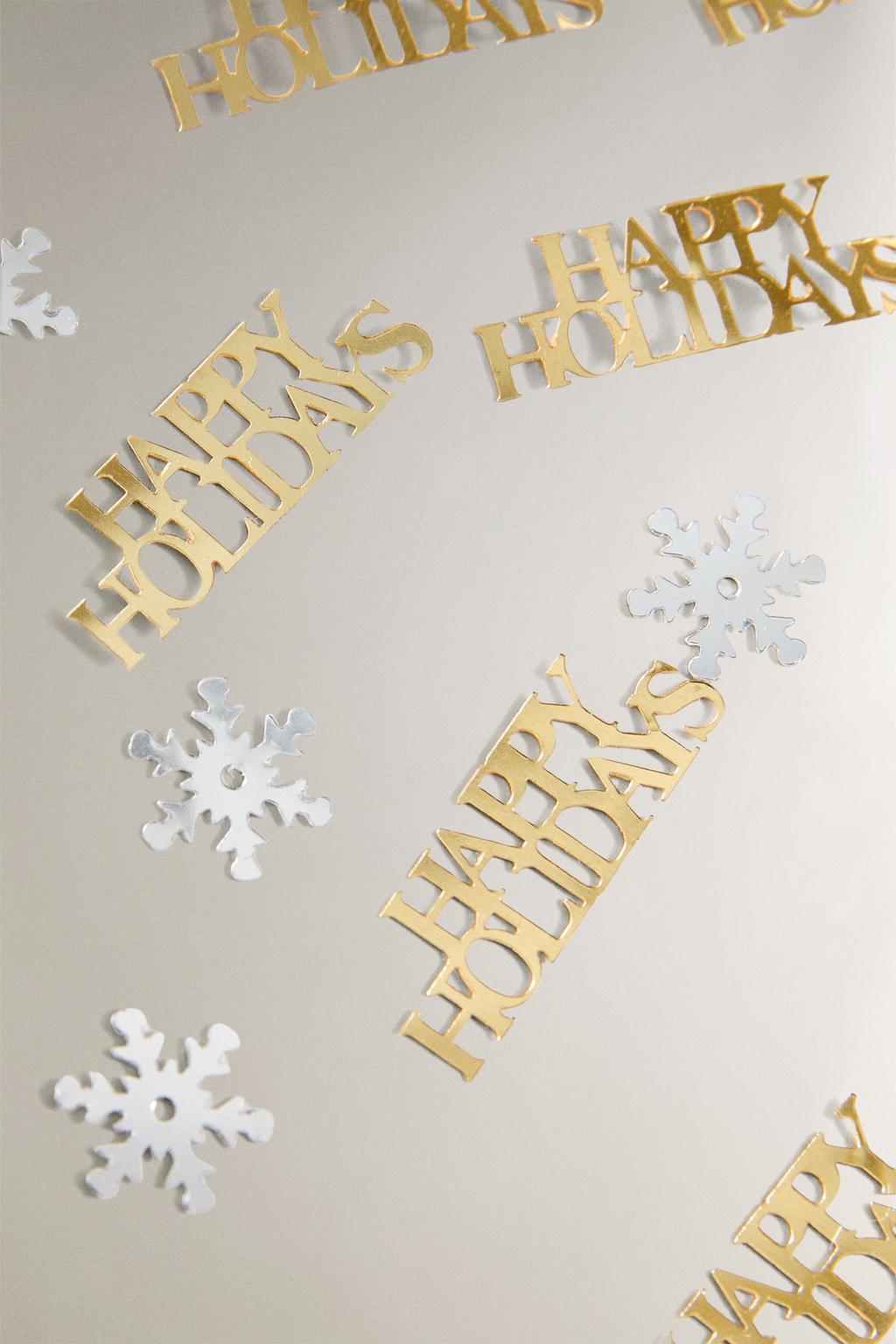 Блестящая рождественская конфетти в форме снежинок