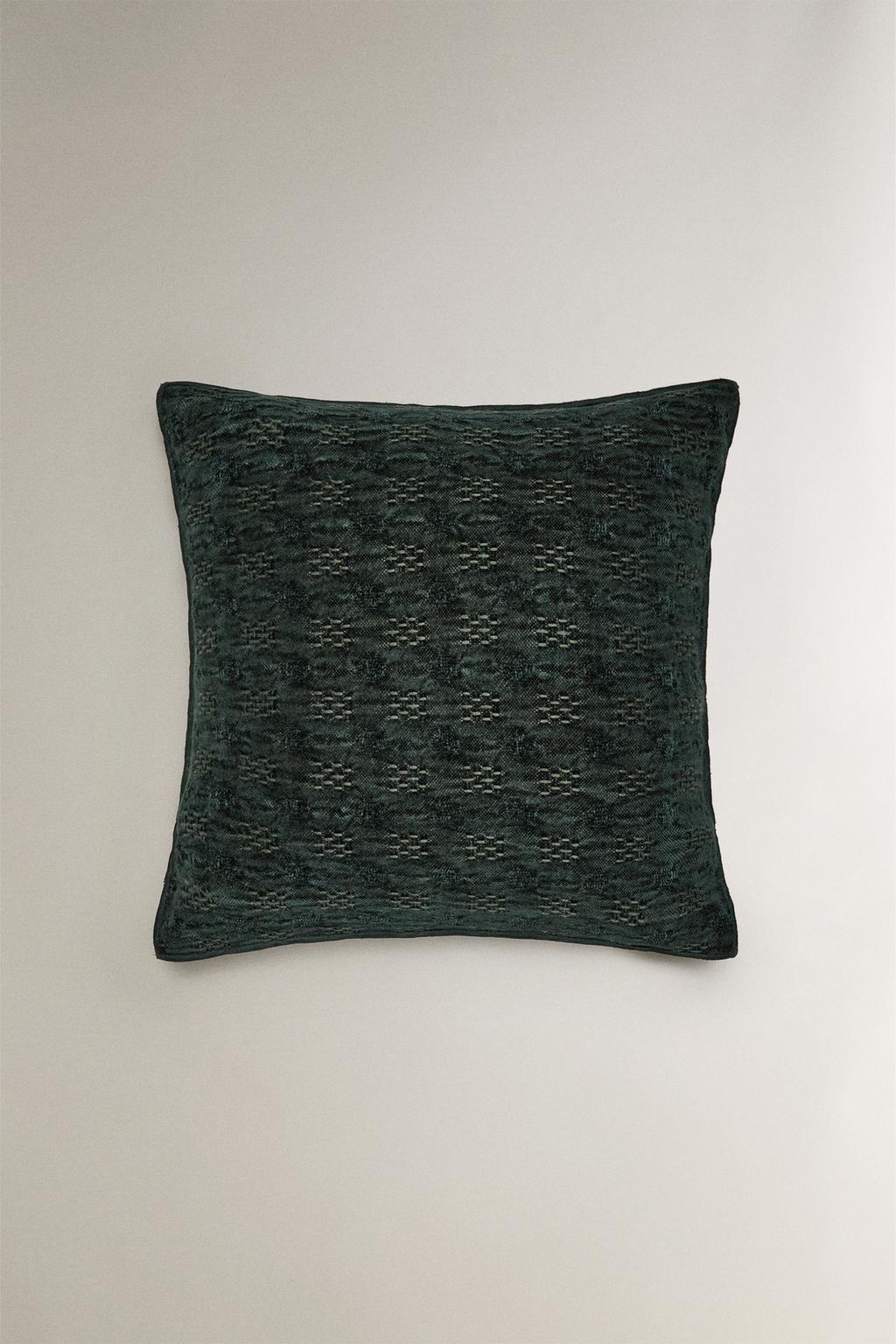 Велюровая джаккардовая рождественская наволочка