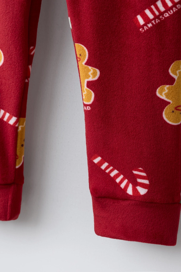 Пижама с ворсовым покрытием и патчем cookie для возраста 2-6 лет zara