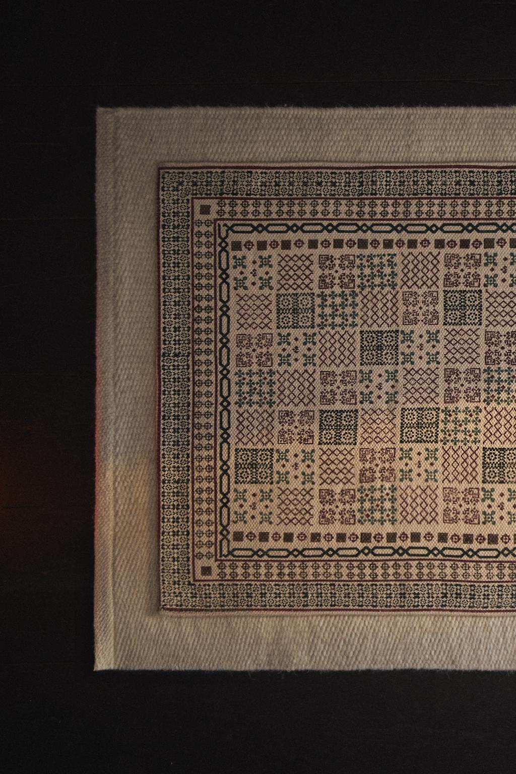 Рождественский хлопковый коврик с тиснением