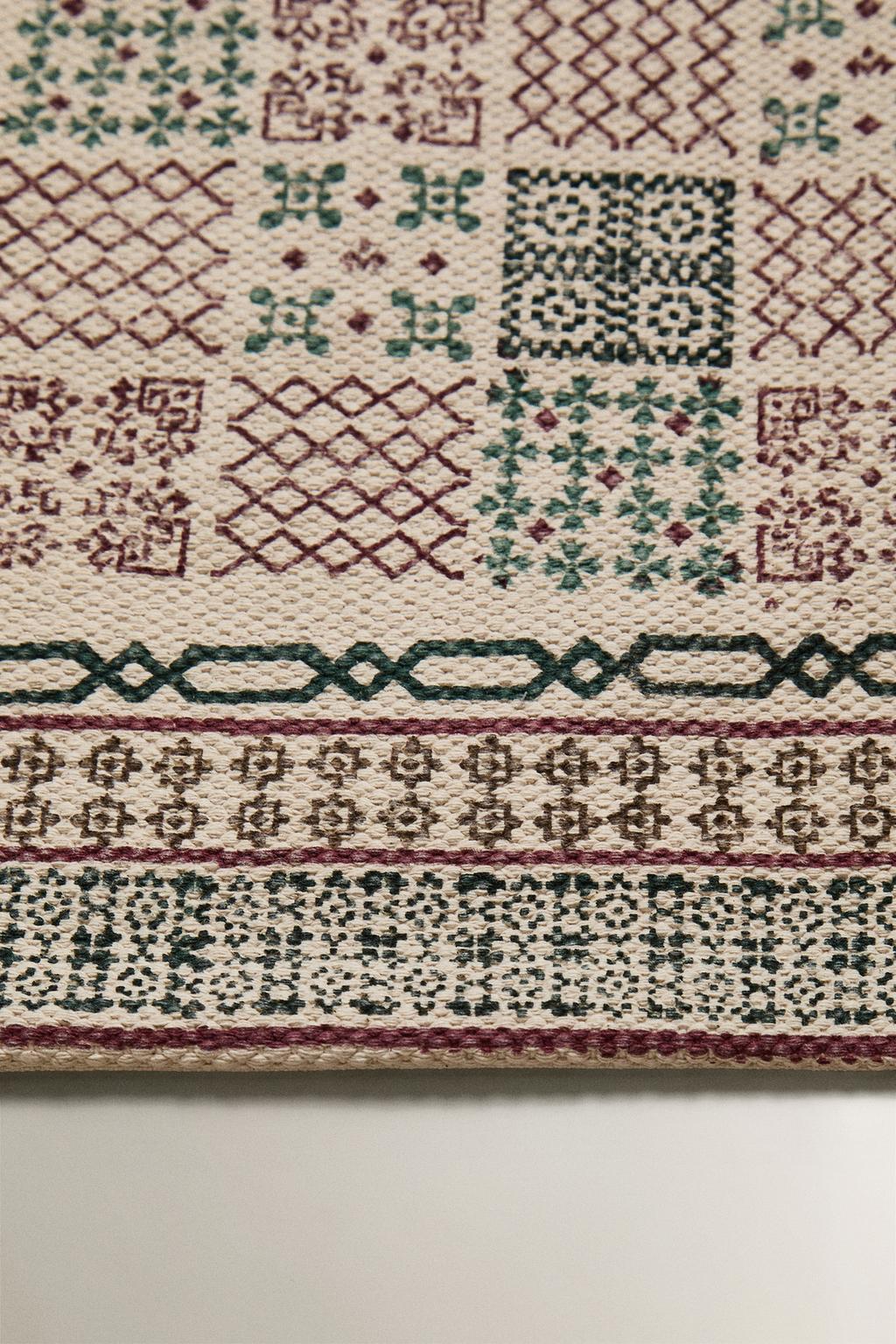 Рождественский хлопковый коврик с тиснением