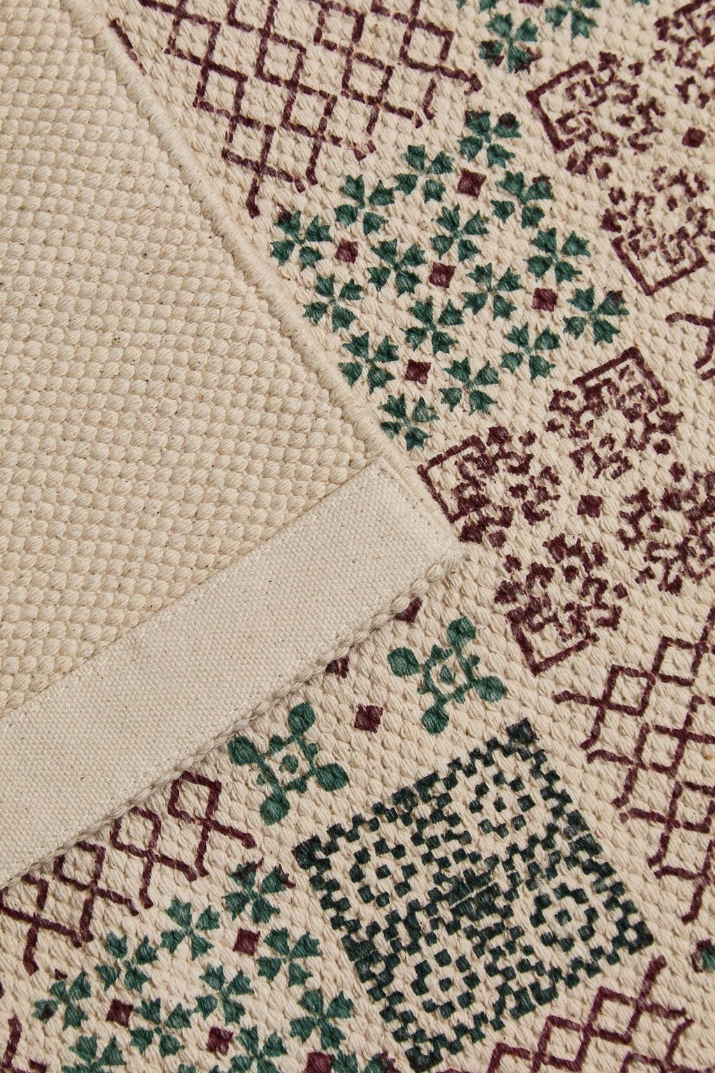 Рождественский хлопковый коврик с тиснением