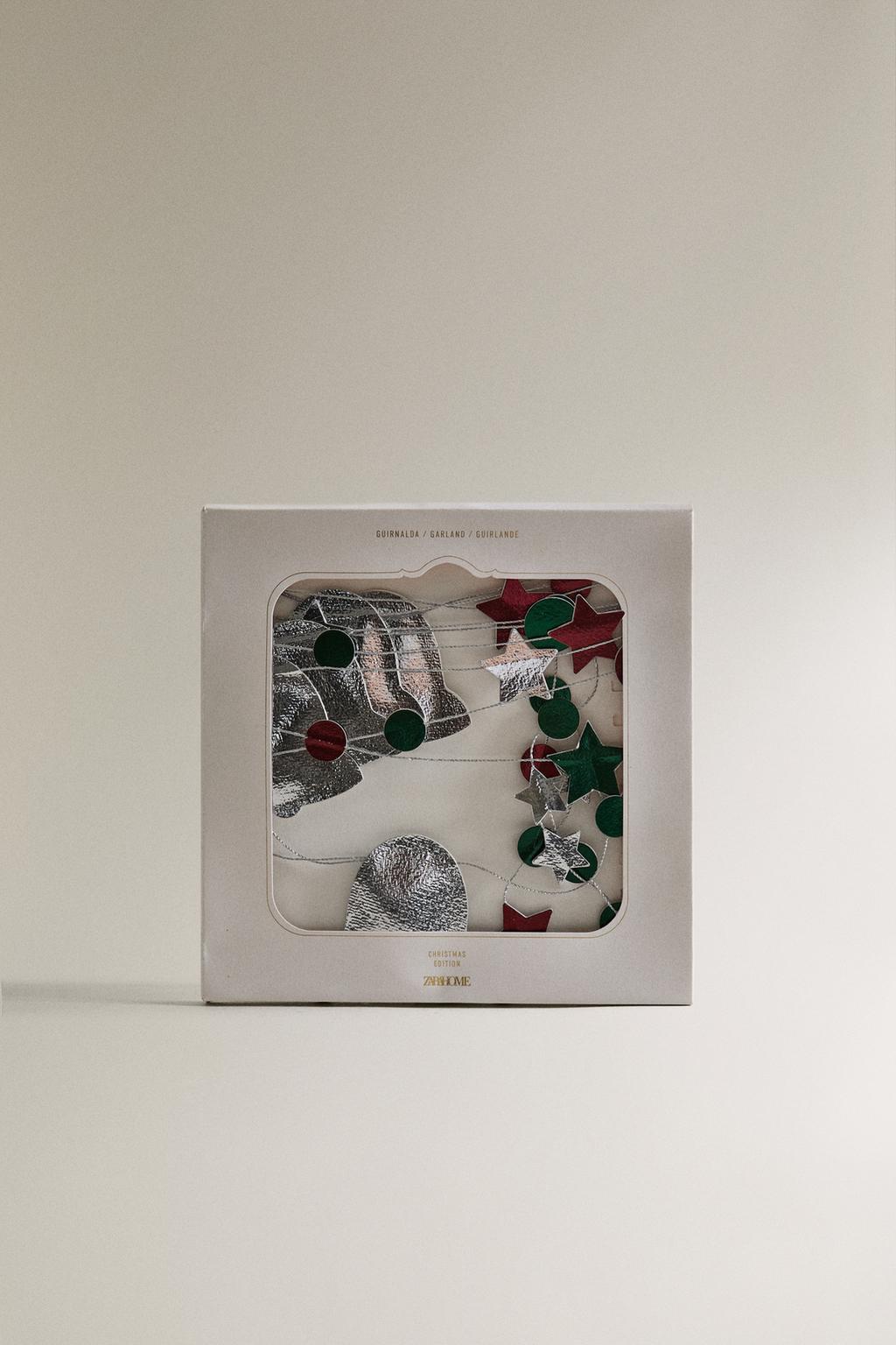 Металлическая бумажная рождественская гирлянда