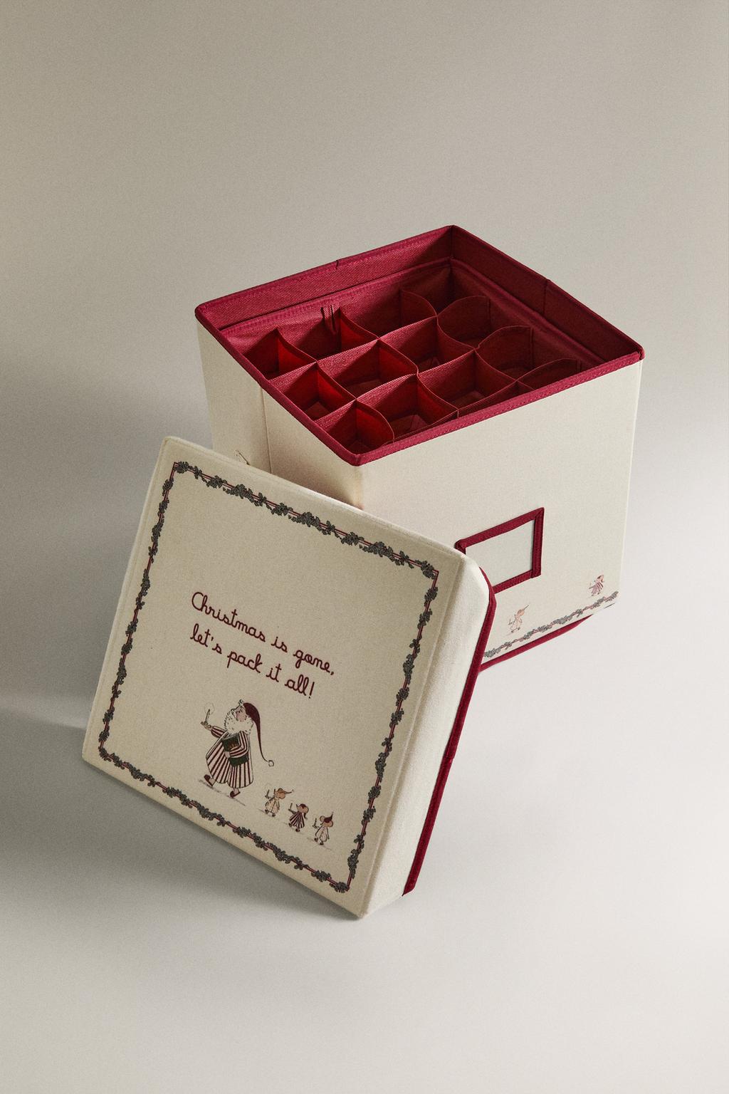 Коробка для хранения новогодних украшений