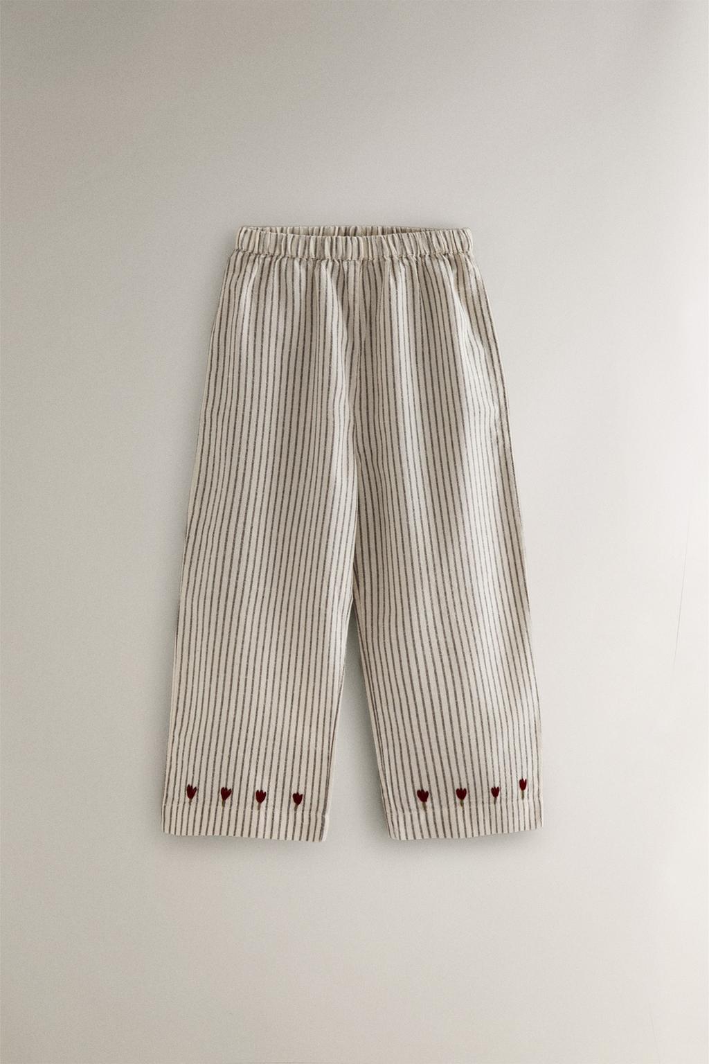 Набор детских пижам в полоску на рождество с украшениями (набор из 2)