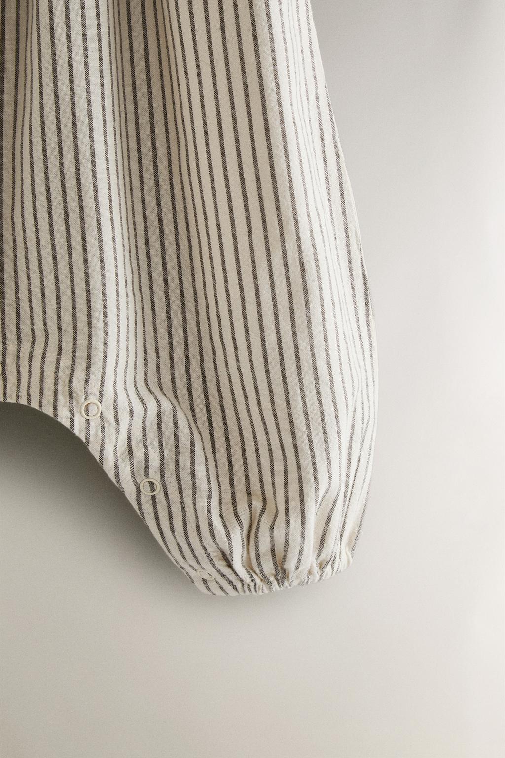 Ползунки для младенцев с рождественскими полосками и складками