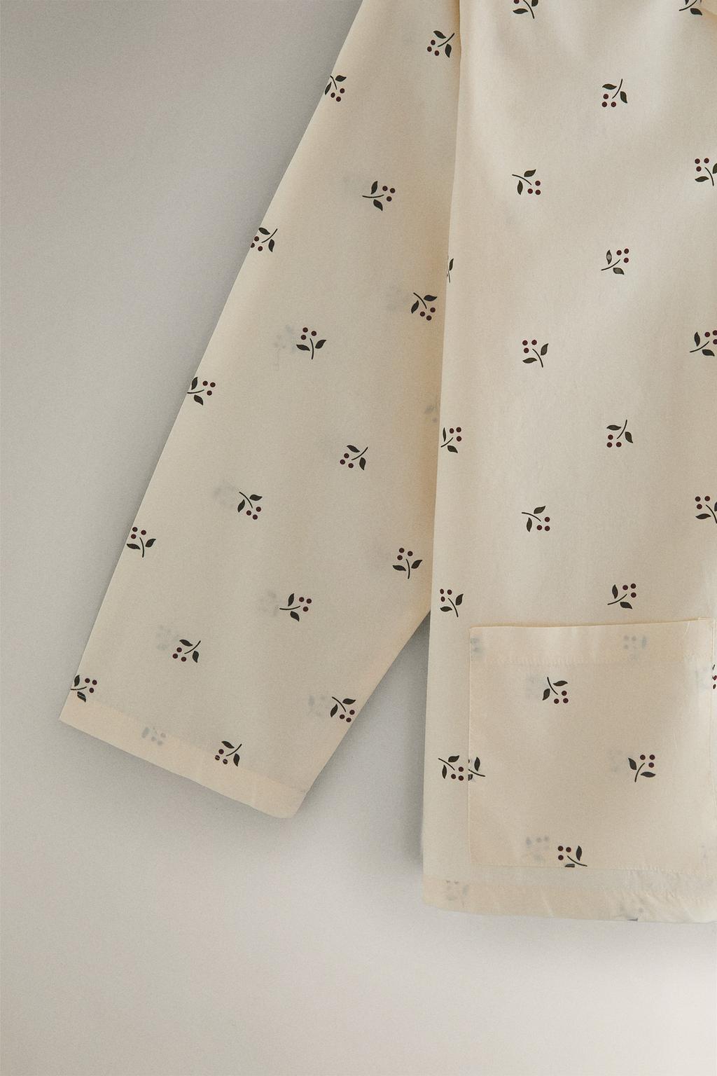 Рубашка с рождественским принтом листа