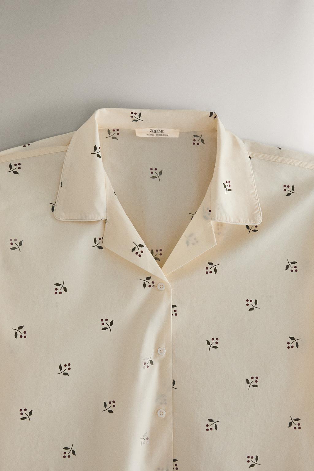 Рубашка с рождественским принтом листа