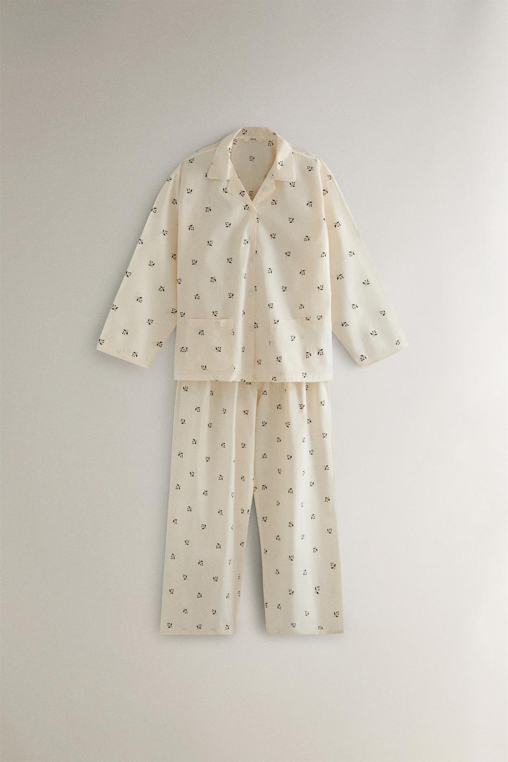 Штаны с рождественским принтом листьев