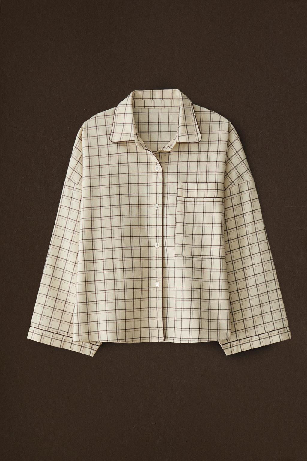 Набор рождественских пижам из хлопка в клетку