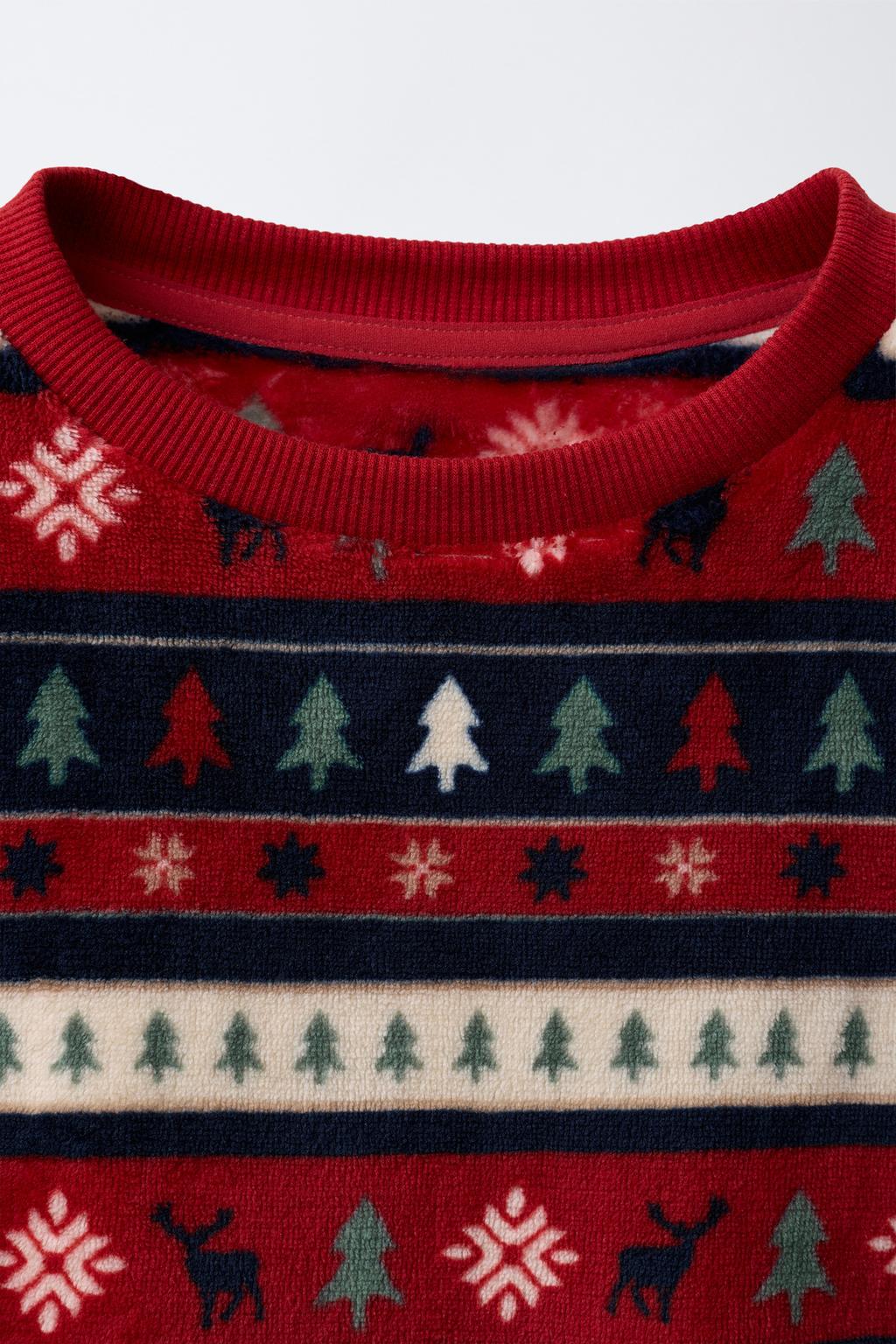 Пижама с деревом на мягкой ткани для возраста 6-14 лет