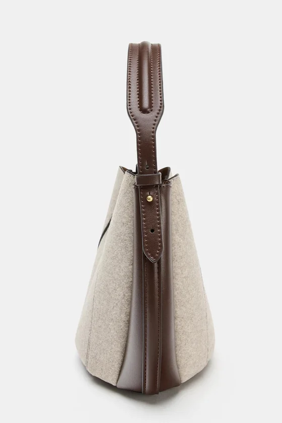 Сумка из ткани с отстрочкой topstitch