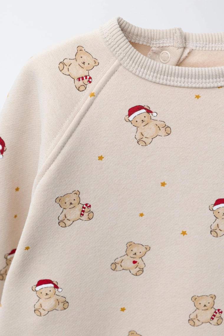 Комплект свитшота и джоггеров с медведями